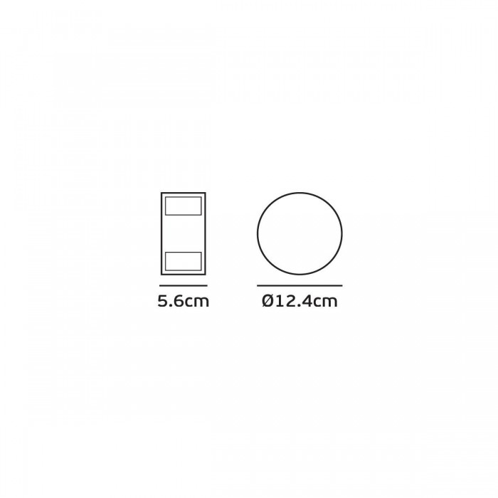VK/02044/AN/W - Φωτιστικό Led τοίχου, 220-240V, 5W, 3000K, 100lm, 4x6°, CRI>80, IP54, ø12.4x5.6cm, ανθρακί VK/02044/AN/W - Φωτιστικό Led τοίχου, 220-240V, 5W, 3000K, 100lm, 4x6°, CRI>80, IP54, ø12.4x5.6cm, ανθρακί