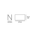 VK/02085/W/W - Φωτιστικό Led τοίχου, Up/down, 200-240V, 15W, 3000K, 690lm, CRI>83, IP54, 27x15.4x10.9cm, λευκό