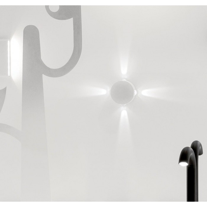 VK/02044/W/W - Φωτιστικό Led τοίχου, 220-240V, 5W, 3000K, 100lm, 4x6°, CRI>80, IP54, ø12.4x5.6cm, λευκό VK/02044/W/W - Φωτιστικό Led τοίχου, 220-240V, 5W, 3000K, 100lm, 4x6°, CRI>80, IP54, ø12.4x5.6cm, λευκό