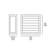 VK/01083/AN - Φωτιστικό τοίχου, 240V, 2xΕ27/A60, Max2x20W, IP54, 25x25x10.4cm, ανθρακί VK/01083/AN - Φωτιστικό τοίχου, 240V, 2xΕ27/A60, Max2x20W, IP54, 25x25x10.4cm, ανθρακί