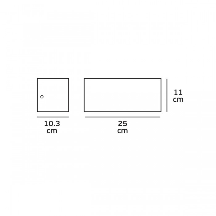 VK/01084/AN - Φωτιστικό τοίχου, Up/down, 240V, E27/A60, Max 20W (LED), IP54, 25x11x10.3cm, ανθρακί VK/01084/AN - Φωτιστικό τοίχου, Up/down, 240V, E27/A60, Max 20W (LED), IP54, 25x11x10.3cm, ανθρακί