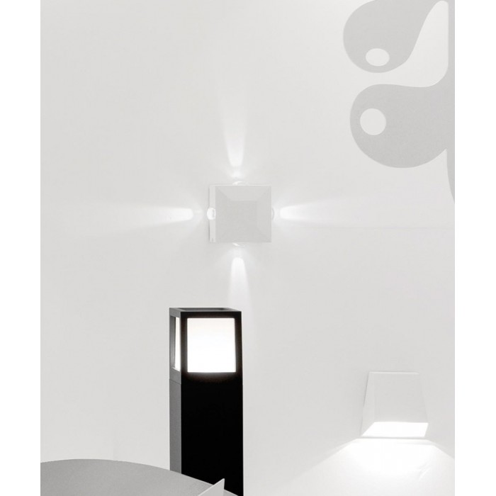 VK/02045/W/W - Φωτιστικό Led τοίχου, 220-240V, 5W, 3000K, 100lm, 4x6°, CRI>80, IP54, 12.4x12.4x6cm, λευκό VK/02045/W/W - Φωτιστικό Led τοίχου, 220-240V, 5W, 3000K, 100lm, 4x6°, CRI>80, IP54, 12.4x12.4x6cm, λευκό
