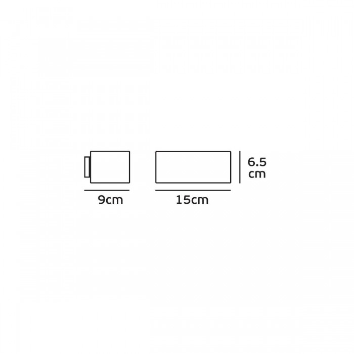  VK/02087/W/W -<p>Φωτιστικό Led τοίχου, 100-240V, 12w, 3000K, 385lm, CRI>80, IP54, 15x6.5x9cm, λευκό</p>