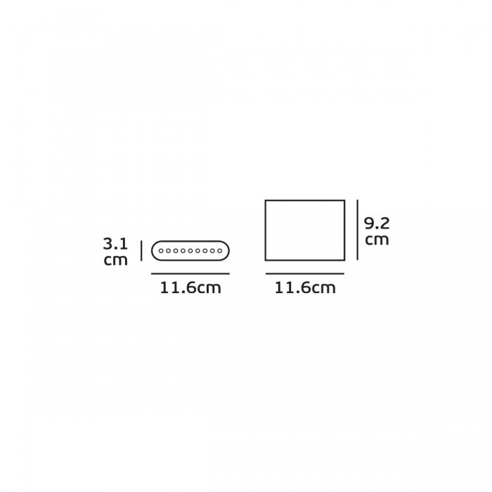 VK/02047/AN/W -<p>Φωτιστικό Led τοίχου, Up/down, 220-240V, 4W, 3000K, 497lm, CRI>80, IP54, 11.6x9.2x3.1cm, ανθρακί</p> VK/02047/AN/W -<p>Φωτιστικό Led τοίχου, Up/down, 220-240V, 4W, 3000K, 497lm, CRI>80, IP54, 11.6x9.2x3.1cm, ανθρακί</p>