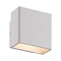 VK/02088/W/W - Φωτιστικό Led τοίχου, Up/down, 220-240V, 7W, 3000K, 93lm, CRI>85, IP54, 8.2x8.2x5.8cm, λευκό