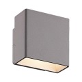VK/02088/AN/W - Φωτιστικό Led τοίχου, Up/down, 220-240V, 7W, 3000K, 93lm, CRI>85, IP54, 8.2x8.2x5.8cm, ανθρακί