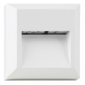 VK/02022/W/W - Φωτιστικό Led τοίχου τετράγωνο, 220-240V, 1W, 3000K, 144lm, CRI>80, IP65, 12.5x12.5x2.7cm, λευκό
