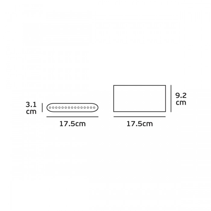 VK/02048/AN/W -<p>Φωτιστικό Led τοίχου, Up/down, 220-240V, 6W, 3000K, 1.095lm, CRI>80, IP54, 17.5x9.2x3.1cm, ανθρακί</p> VK/02048/AN/W -<p>Φωτιστικό Led τοίχου, Up/down, 220-240V, 6W, 3000K, 1.095lm, CRI>80, IP54, 17.5x9.2x3.1cm, ανθρακί</p>