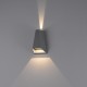 VK/02089/G/W - Φωτιστικό Led τοίχου, Up/down, 100-240V, 8W, 3000K, 187lm, CRI>80, IP54, 10.9x17.3x6.3cm, γκρι VK/02089/G/W - Φωτιστικό Led τοίχου, Up/down, 100-240V, 8W, 3000K, 187lm, CRI>80, IP54, 10.9x17.3x6.3cm, γκρι