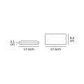 VK/02048/W/W - Φωτιστικό Led τοίχου, Up/down, 220-240V, 6W, 3000K, 1.095lm, CRI>80, IP54, 17.5x9.2x3.1cm, λευκό