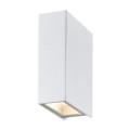 VK/02091/W/W - Φωτιστικό Led τοίχου, Up/down, 100-240V, 8W, 3000K, 346lm, CRI>83, IP54, 4.3x12.5x9cm, λευκό