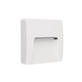 VK/02145/W/W - Φωτιστικό Led τοίχου τετράγωνο, 220-240V, 3W, 3000K, 397lm, CRI>80, IP65, 12x12x3cm, λευκό 