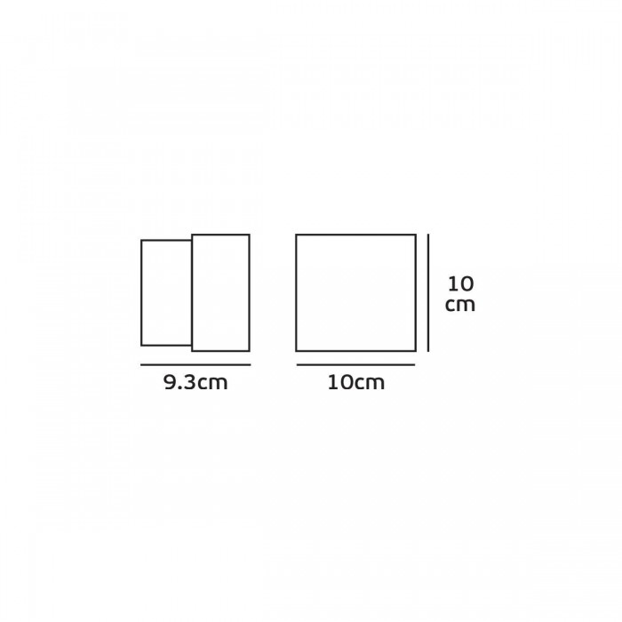 VK/02051/AN/W -<p>Φωτιστικό Led τοίχου, Up/down, 220-240V, 6W, 3000K, 366lm, CRI>80, IP54, 10x10x9.4cm, ανθρακί</p> VK/02051/AN/W -<p>Φωτιστικό Led τοίχου, Up/down, 220-240V, 6W, 3000K, 366lm, CRI>80, IP54, 10x10x9.4cm, ανθρακί</p>