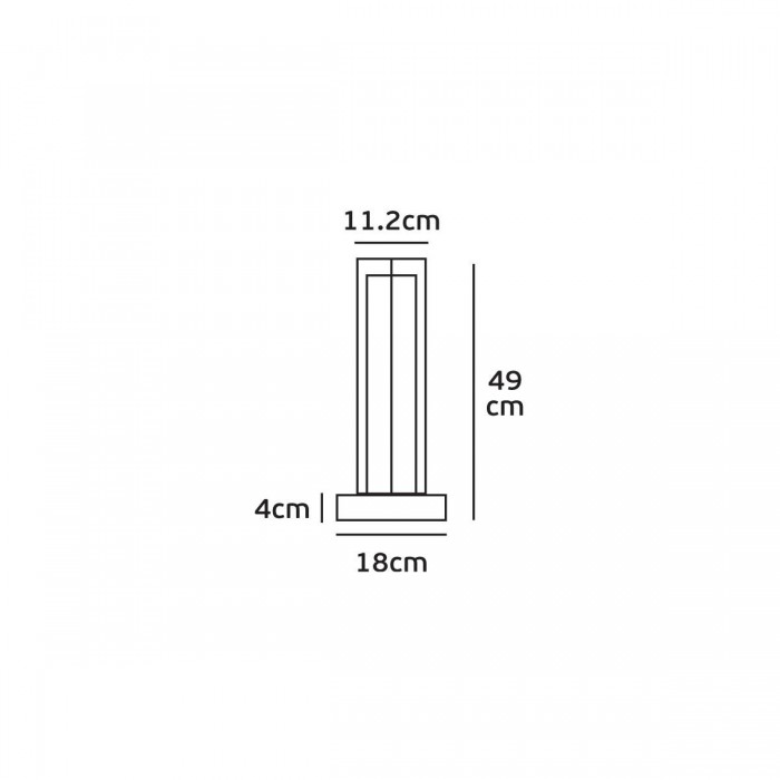 VK/02131/G/W/45 - TERRA Φωτιστικό Led δαπέδου, 220-240V, 9W, 3000K, 514lm, CRI>80, 18x18x49cm, γκρι, IP65 VK/02131/G/W/45 - TERRA Φωτιστικό Led δαπέδου, 220-240V, 9W, 3000K, 514lm, CRI>80, 18x18x49cm, γκρι, IP65