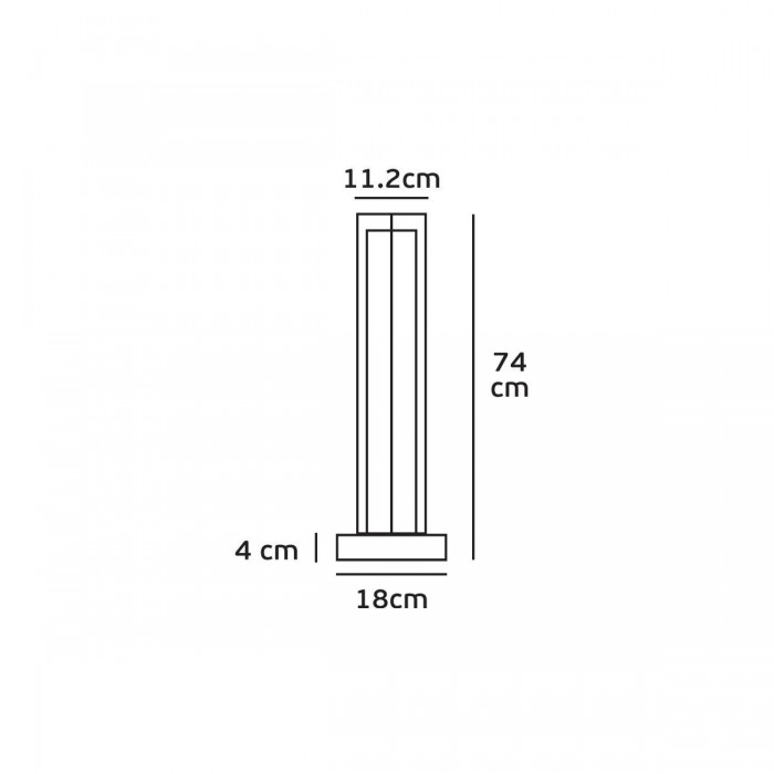 VK/02131/G/W/70 - TERRA Φωτιστικό Led δαπέδου, 220-240V, 9W, 3000K, 513lm, CRI>80, 18x18x74cm, γκρι, IP65 VK/02131/G/W/70 - TERRA Φωτιστικό Led δαπέδου, 220-240V, 9W, 3000K, 513lm, CRI>80, 18x18x74cm, γκρι, IP65