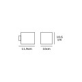 VK/02093/W/W - Φωτιστικό Led τοίχου, Up/down, 100-240V, 14W, 3000K, 1.510lm, 0-130°, CRI>82, IP54, 10x10.5x11.9cm, λευκό