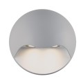 VK/02094/G/W - Φωτιστικό Led τοίχου, 100-240V, 6W, 3000K, 329lm, 30°, CRI>82, IP54, ø13x6.8cm, γκρι