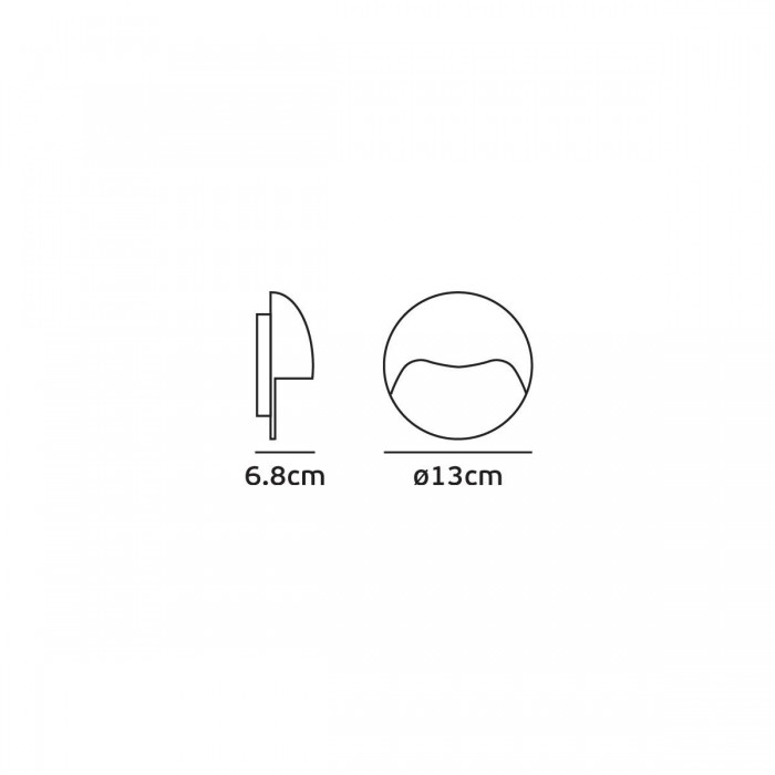 VK/02094/W/W -<p>Φωτιστικό Led τοίχου, 100-240V, 6W, 3000K, 329lm, 30°, CRI>82, IP54, ø13x6.8cm, λευκό</p> VK/02094/W/W -<p>Φωτιστικό Led τοίχου, 100-240V, 6W, 3000K, 329lm, 30°, CRI>82, IP54, ø13x6.8cm, λευκό</p>