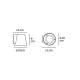 VK/01095/W - Φωτιστικό τοίχου, 220-240V, GU10/PAR16, Max. 12W (LED), IP54, ø10x9x11cm, λευκό VK/01095/W - Φωτιστικό τοίχου, 220-240V, GU10/PAR16, Max. 12W (LED), IP54, ø10x9x11cm, λευκό