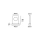 VK/02142/AN/W/45 - TERRA Φωτιστικό Led δαπέδου, 220-240V, 8W, 3000K, 514lm, CRI>80, 40x20x49cm, γκρι, IP65 VK/02142/AN/W/45 - TERRA Φωτιστικό Led δαπέδου, 220-240V, 8W, 3000K, 514lm, CRI>80, 40x20x49cm, γκρι, IP65
