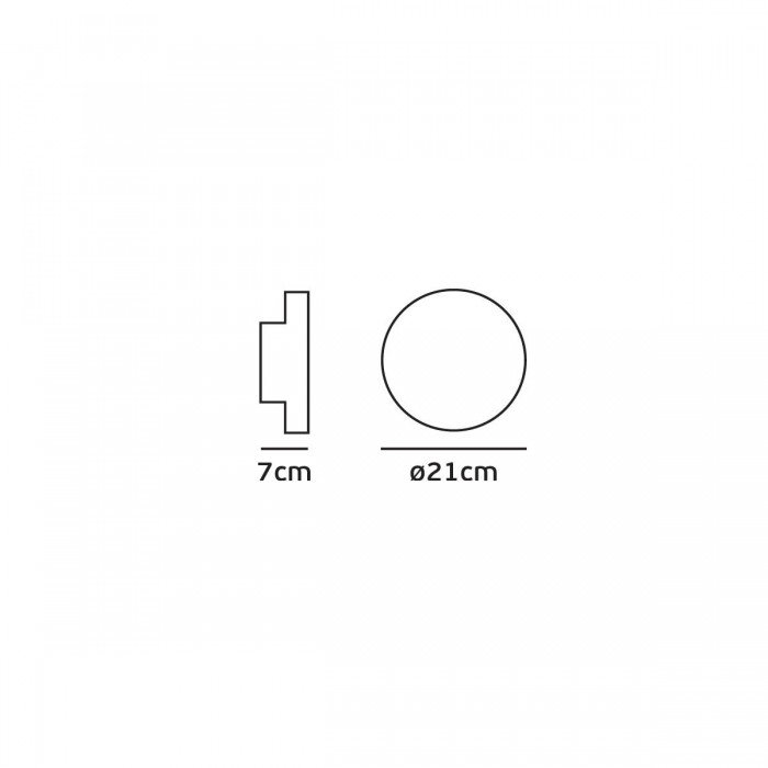 VK/02095/AN/W -<p>Φωτιστικό Led τοίχου, 100-240V, 14W, 3000K, 644lm, CRI>80, IP54, ø21x7cm, ανθρακί</p> VK/02095/AN/W -<p>Φωτιστικό Led τοίχου, 100-240V, 14W, 3000K, 644lm, CRI>80, IP54, ø21x7cm, ανθρακί</p>