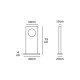 VK/02142/AN/W/75 - TERRA Φωτιστικό Led δαπέδου, 220-240V, 8W, 3000K, 514lm, CRI>80, 40x20x79cm, γκρι, IP65 VK/02142/AN/W/75 - TERRA Φωτιστικό Led δαπέδου, 220-240V, 8W, 3000K, 514lm, CRI>80, 40x20x79cm, γκρι, IP65