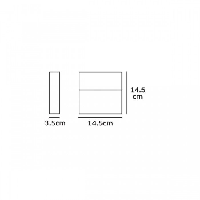 VK/02056/W/W - Φωτιστικό Led τοίχου τετράγωνο, 220-240V, 4.5W, 3000K, 523lm, CRI>80, IP54, 14.5x14.5x3.5cm, λευκό VK/02056/W/W - Φωτιστικό Led τοίχου τετράγωνο, 220-240V, 4.5W, 3000K, 523lm, CRI>80, IP54, 14.5x14.5x3.5cm, λευκό