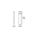 VK/02097/AN/W - Φωτιστικό Led δαπέδου, 200-240V, 8W, 3000K, 212lm, 49°, CRI>82, IP54, 12x4x65cm, ανθρακί VK/02097/AN/W - Φωτιστικό Led δαπέδου, 200-240V, 8W, 3000K, 212lm, 49°, CRI>82, IP54, 12x4x65cm, ανθρακί