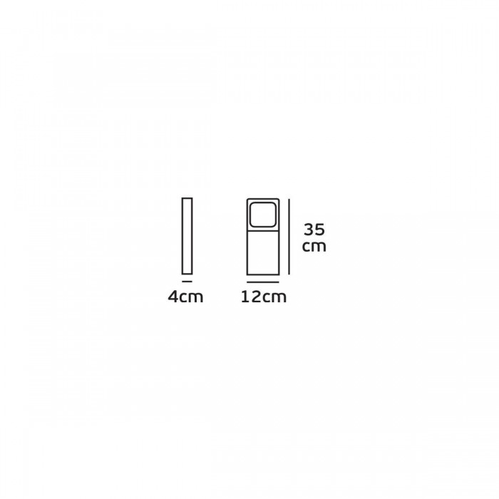 VK/02098/AN/W - Φωτιστικό Led δαπέδου, 200-240V, 9W, 3000K, 202lm, 49°, CRI>82, IP54, 12x4x35cm, ανθρακί VK/02098/AN/W - Φωτιστικό Led δαπέδου, 200-240V, 9W, 3000K, 202lm, 49°, CRI>82, IP54, 12x4x35cm, ανθρακί