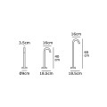 VK/02100/AN/40/W - Φωτιστικό Led δαπέδου, 100-240V, 4W, 3000K, 317lm, 70°, CRI>84, IP65, ø9x18.5x40cm, ανθρακί