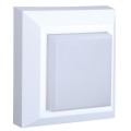 VK/02025/W/W - Φωτιστικό Led τοίχου, 220-240V, 3W, 3000K, 212lm (393lm light source), 120°, CRI>80, IP65, 12.5x12.5x2.7cm, λευκό 