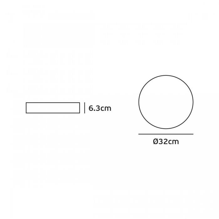 VK/02061/W/C - Φωτιστικό Led οροφής, 230V, 21W, 4000K, 2.400lm, 96°, CRI>80, IP65, ø32x6.3cm, λευκό VK/02061/W/C - Φωτιστικό Led οροφής, 230V, 21W, 4000K, 2.400lm, 96°, CRI>80, IP65, ø32x6.3cm, λευκό