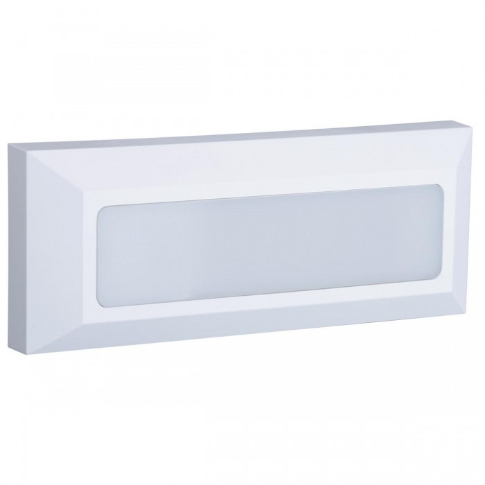 VK/02024/W/W - Φωτιστικό Led τοίχου, 220-240V, 3W, 3000K, 404lm, 120°, CRI>80, IP65, 23x8x2.7cm, λευκό VK/02024/W/W - Φωτιστικό Led τοίχου, 220-240V, 3W, 3000K, 404lm, 120°, CRI>80, IP65, 23x8x2.7cm, λευκό