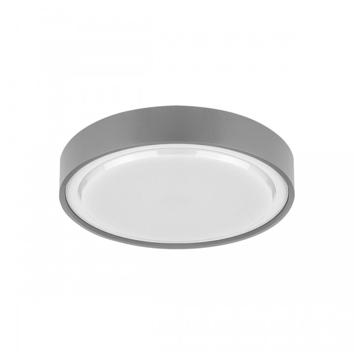 VK/02062/G/C - Φωτιστικό Led οροφής, 230V, 15W, 4000K, 1.650lm, 120°, CRI>80, IP65, ø26x4.4cm, γκρι VK/02062/G/C - Φωτιστικό Led οροφής, 230V, 15W, 4000K, 1.650lm, 120°, CRI>80, IP65, ø26x4.4cm, γκρι