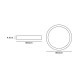 VK/02063/G/C - Φωτιστικό Led οροφής, 230V, 18W, 4000K, 2.400lm, 120°, CRI>80, IP65, ø30x4.4cm, γκρι VK/02063/G/C - Φωτιστικό Led οροφής, 230V, 18W, 4000K, 2.400lm, 120°, CRI>80, IP65, ø30x4.4cm, γκρι
