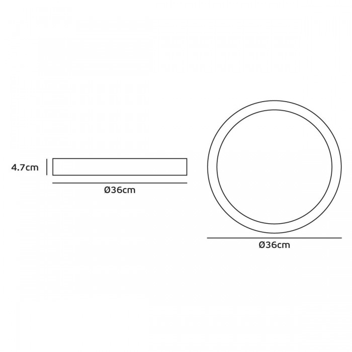 VK/02064/G/C - Φωτιστικό Led οροφής, 230V, 24W, 4000K, 3.200lm, 120°, CRI>80, IP65, ø36x4.7cm, γκρι VK/02064/G/C - Φωτιστικό Led οροφής, 230V, 24W, 4000K, 3.200lm, 120°, CRI>80, IP65, ø36x4.7cm, γκρι