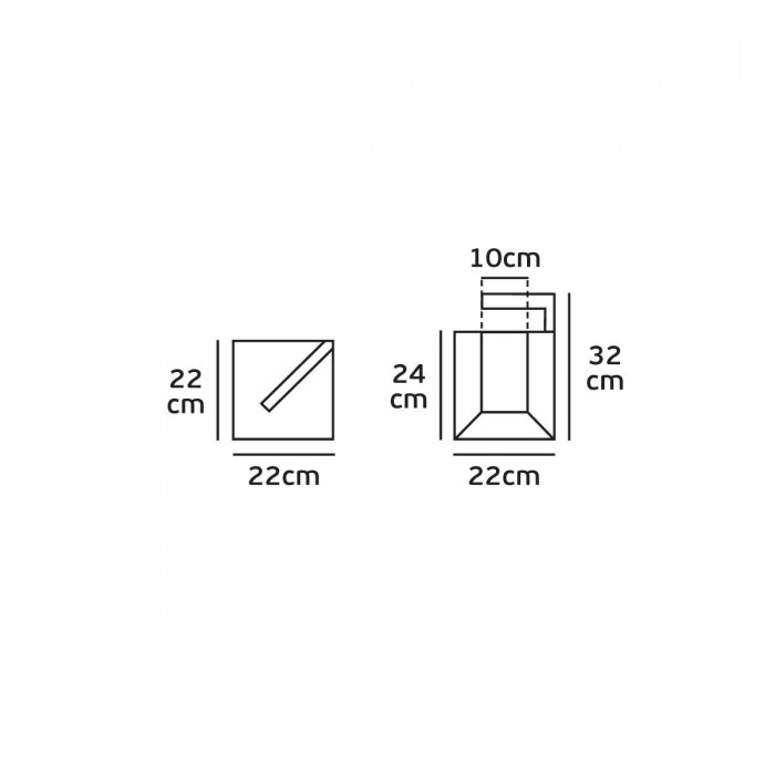 VK/02103/AN/W - Φωτιστικό Led δαπέδου, 200-240V, 18W, 3000K, 737lm, 81°, CRI>84, IP65, 22x22x32cm, ανθρακί VK/02103/AN/W - Φωτιστικό Led δαπέδου, 200-240V, 18W, 3000K, 737lm, 81°, CRI>84, IP65, 22x22x32cm, ανθρακί