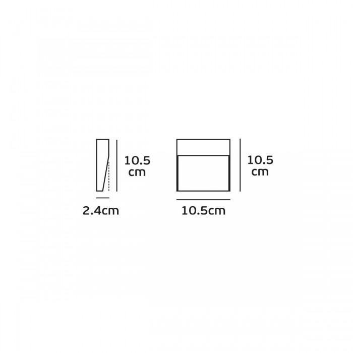 VK/02149/AN/W -<p>Φωτιστικό Led τοίχου τετράγωνο, 220-240V, 4W, 3000K, 160lm, CRI>80, IP54, 10.5x10.5x2.4cm, ανθρακί</p> VK/02149/AN/W -<p>Φωτιστικό Led τοίχου τετράγωνο, 220-240V, 4W, 3000K, 160lm, CRI>80, IP54, 10.5x10.5x2.4cm, ανθρακί</p>
