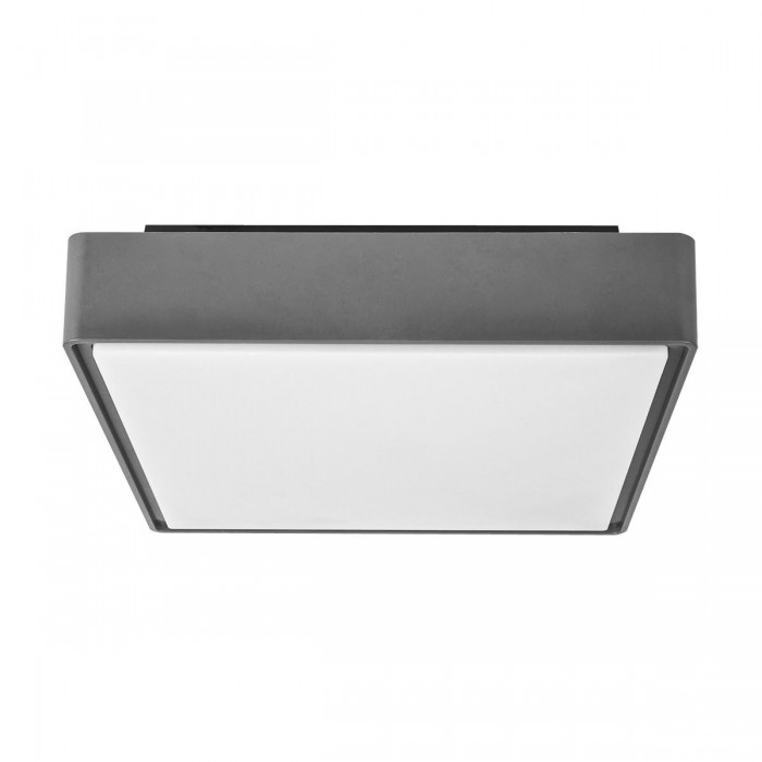 VK/02066/G/C -<p>Φωτιστικό Led οροφής, 230V, 16W, 4000K, 1.850lm, 120°, CRI>80, IP65, 29.6x29.6x7.8cm, γκρι</p> VK/02066/G/C -<p>Φωτιστικό Led οροφής, 230V, 16W, 4000K, 1.850lm, 120°, CRI>80, IP65, 29.6x29.6x7.8cm, γκρι</p>