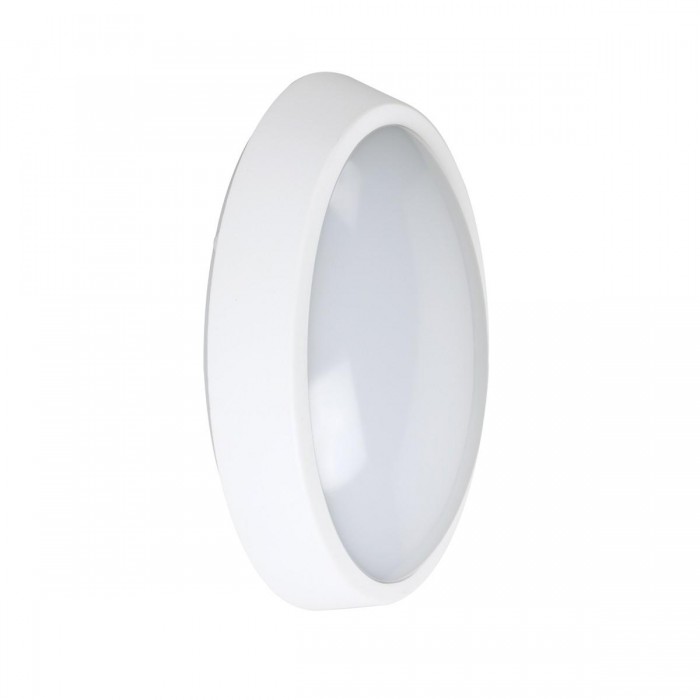 VK/02162/W/C - Φωτιστικό Led εξωτερικού χώρου, οβάλ, 8W, 554lm, 4000K, IP64, λευκό 
