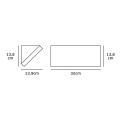 VK/02068/G/C - Φωτιστικό Led τοίχου, 230V, 21W, 4000K, 2.400lm, 120°, CRI>80, IP65, 32x13.8x13.9cm, γκρι