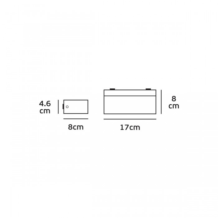VK/02069/AN/C -<p>Φωτιστικό Led τοίχου, Up/down, 230V, 9W, 4000K, 1143lm, 110°, CRI>80, IP65, 17x4.6x8cm, ανθρακί</p> VK/02069/AN/C -<p>Φωτιστικό Led τοίχου, Up/down, 230V, 9W, 4000K, 1143lm, 110°, CRI>80, IP65, 17x4.6x8cm, ανθρακί</p>