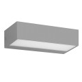 VK/02070/G/C - Φωτιστικό Led τοίχου, Up/down, 230V, 12W, 4000K, 657lm (720lm light source), 110°, CRI>80, IP65, 23x9x10.1cm, γκρι
