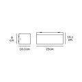 VK/02070/AN/C - Φωτιστικό Led τοίχου, Up/down, 230V, 12W, 4000K, 657lm (720lm light source), 110°, CRI>80, IP65, 23x9x10.1cm, ανθρακί