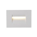 VK/02109/W/W - IRVI Φωτιστικό Led τοίχου, 100-240V, 4W, 3000K, 75lm, CRI>85, IP65, 10.7x7.5cm, λευκό
