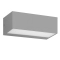 VK/01082/G - Φωτιστικό Τοίχου, Up/down, 240V, E27/A60, Max 20W (LED), IP65, 23x9x10.1cm, γκρι