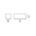 VK/01082/G - Φωτιστικό Τοίχου, Up/down, 240V, E27/A60, Max 20W (LED), IP65, 23x9x10.1cm, γκρι