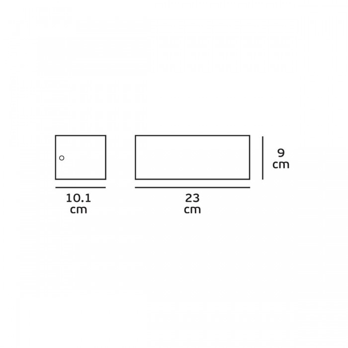 VK/01082/G - Φωτιστικό Τοίχου, Up/down, 240V, E27/A60, Max 20W (LED), IP65, 23x9x10.1cm, γκρι VK/01082/G - Φωτιστικό Τοίχου, Up/down, 240V, E27/A60, Max 20W (LED), IP65, 23x9x10.1cm, γκρι