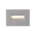 VK/02109/G/W - IRVI Φωτιστικό Led τοίχου, 100-240V, 4W, 3000K, 75lm, CRI>85, IP65, 10.7x7.5cm, γκρι