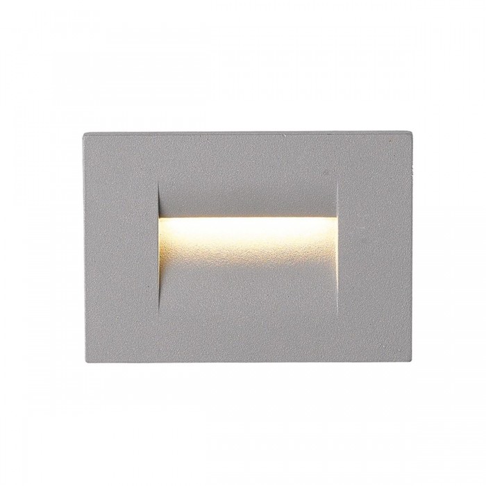 VK/02109/G/W - IRVI Φωτιστικό Led τοίχου, 100-240V, 4W, 3000K, 75lm, CRI>85, IP65, 10.7x7.5cm, γκρι VK/02109/G/W - IRVI Φωτιστικό Led τοίχου, 100-240V, 4W, 3000K, 75lm, CRI>85, IP65, 10.7x7.5cm, γκρι